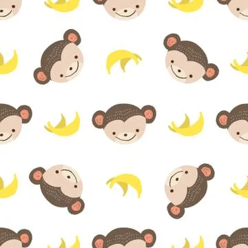 Pattern monkey Stock Illustration