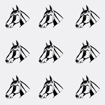 Pattern monochrome, black and white. Stock Illustration