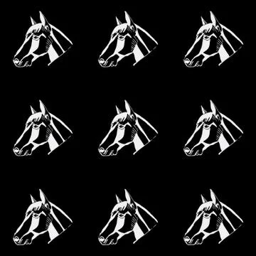 Pattern monochrome, black and white. Stock Illustration