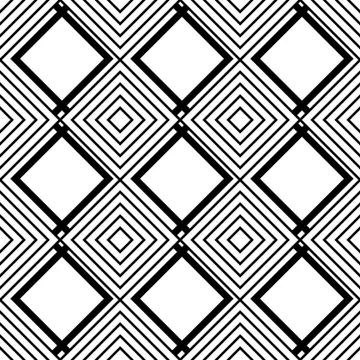 Pattern with monochrome squares Stock Illustration