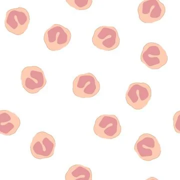 Pattern monocyte immune cell illustrating human body defense mechanism Illustrazione stock