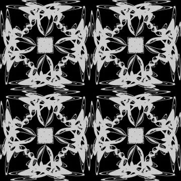 The pattern of monograms. Stock Illustration