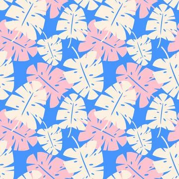 Pattern monstera Stock Illustration