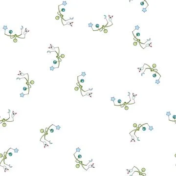 Pattern moon crib mobile cartoon vector Stock Illustration