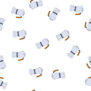 Pattern morning moka pot coffee cartoon vector 스톡 일러스트