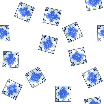 Pattern mosaic azulejos ornament tile cartoon vector イラスト素材