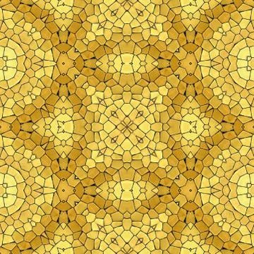Pattern mosaic kaleidoscopic seamless generated texture, ornament, fragile, f Stock Illustration