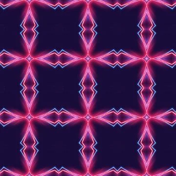 Pattern mosaic kaleidoscopic seamless generated texture, ornament, fragile, f Stock Illustration