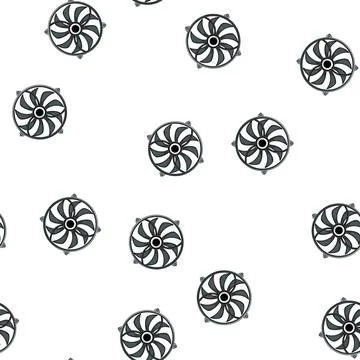Pattern motherboard cooling fan pc cartoon vector Stock Illustration