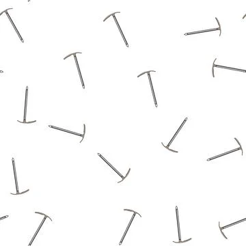 Pattern mountain ice axe cartoon vector Illustrazione stock