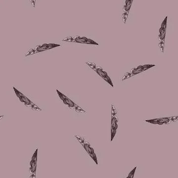 Pattern mountain old sketch hand drawn Illustrazione stock