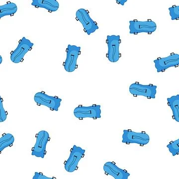 Pattern mountain sled snow cartoon vector Stockillustratie