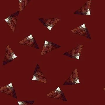 Pattern mountain snow sketch hand drawn 스톡 일러스트