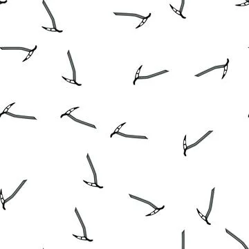 Pattern mountaineering ice axe cartoon vector 스톡 일러스트