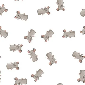 Pattern mouse hand puppet cartoon vector 스톡 일러스트