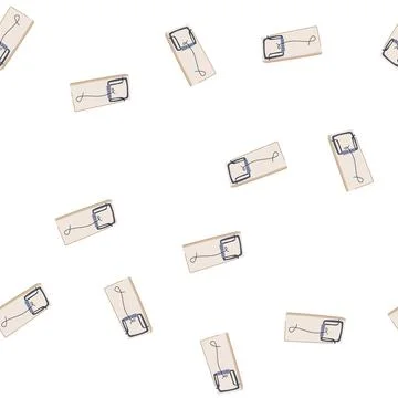 Pattern mousetrap device illustrating danger, risk, and capture concept Stock Illustration