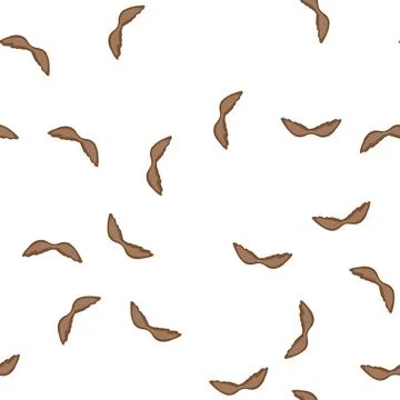 Pattern moustache moustaches cartoon vector Stock Illustration