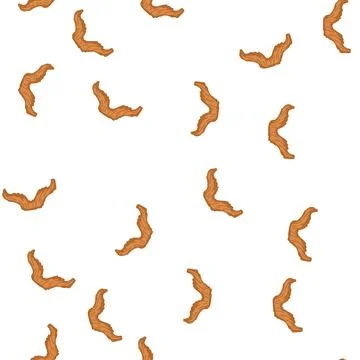 Pattern mouth moustaches cartoon vector Stock Illustration