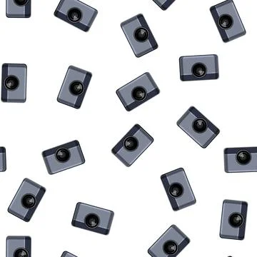 Pattern movie projector video cartoon vector Stock Illustration