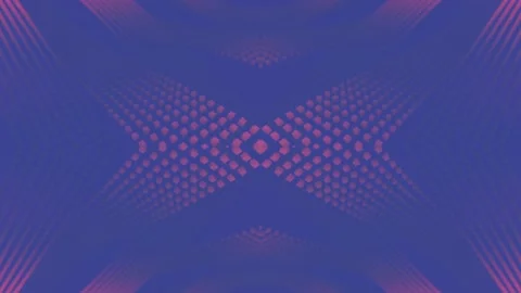 Pattern of moving neon particles. 3d rendering loop animation background 4K Stock Footage 245347291