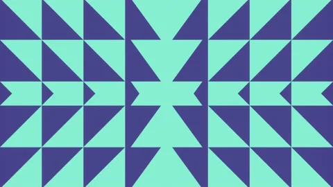 Pattern of moving simple geometric shapes. 3d rendering loop animation 4K Stock Footage 238516318