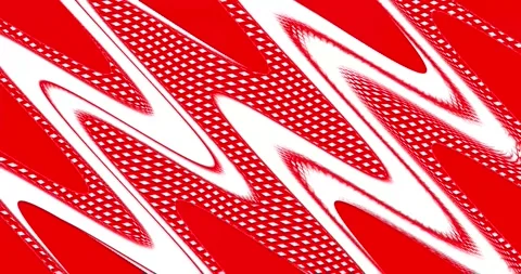 Pattern of moving waves in red and white tones Stock Footage 285498220