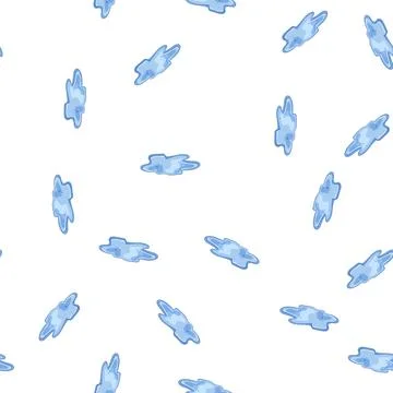 Pattern mud puddle cartoon vector イラスト素材
