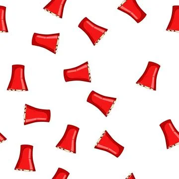 Pattern mug marshmallow cup cartoon vector Stock Illustration