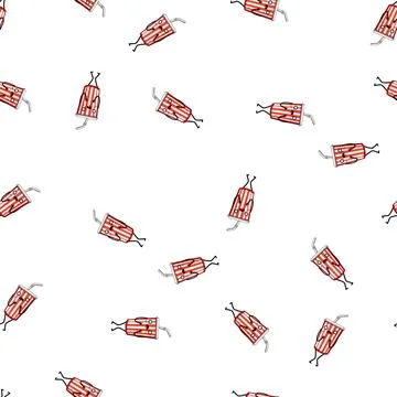 Pattern mug soda cup character cartoon vector イラスト素材