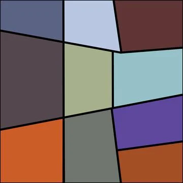 Pattern of multi-colored and different-sized squares, vector illustration, Stock Illustration