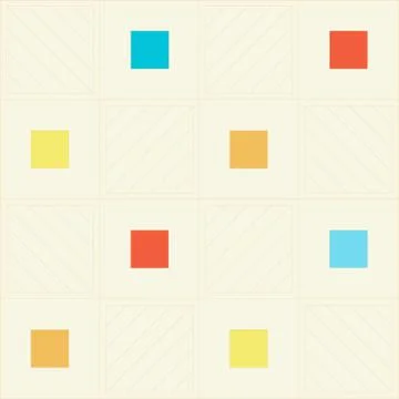 Pattern with multi-colored bright squares. Seamless pattern. イラスト素材