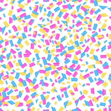 Pattern with multicolor Confetti Stock Illustration