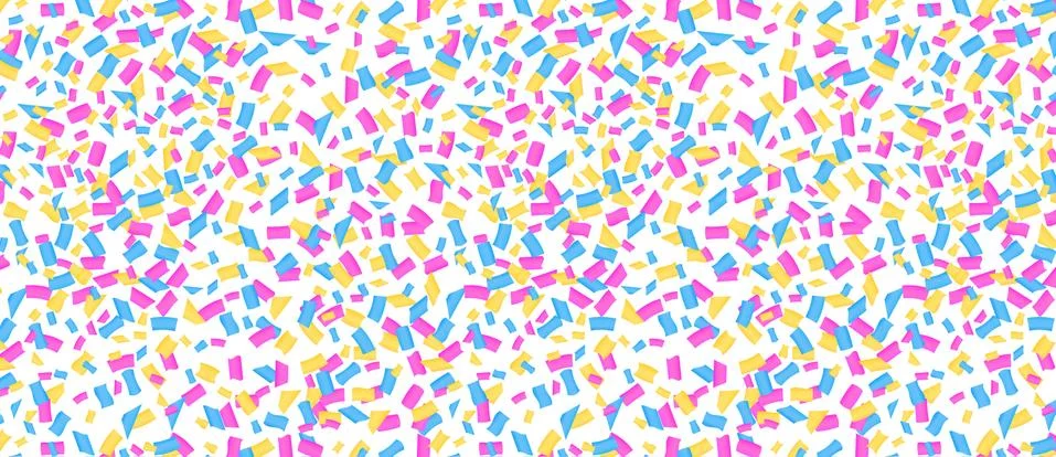 Pattern with multicolor Confetti Stock Illustration