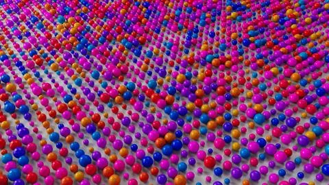 Pattern Of Multicolor Spheres In The Top View 스톡 일러스트