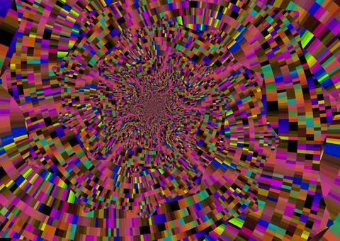 Pattern of multicolored pop spiral Foto stock