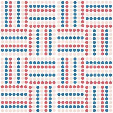 A pattern of multicolored small circles on a light background Stock Illustration