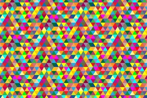 Pattern of multicolored triangles . 스톡 일러스트