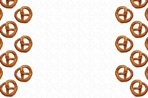 Pattern of multiplied straps against a white background. Place for text Stock Photos
