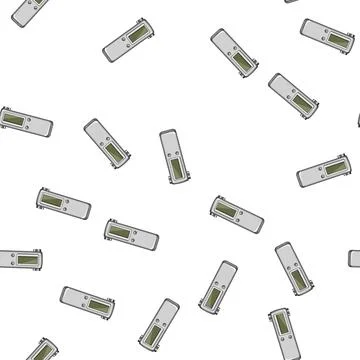 Pattern music dictaphone cartoon vector Stock Illustration