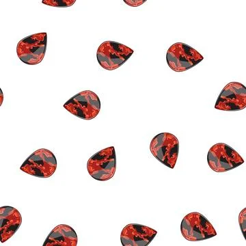 Pattern music guitar pick cartoon vector sign Stock Illustration