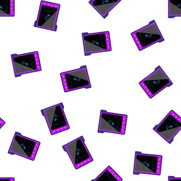 Pattern music hifi mp3 player cartoon vector 스톡 일러스트
