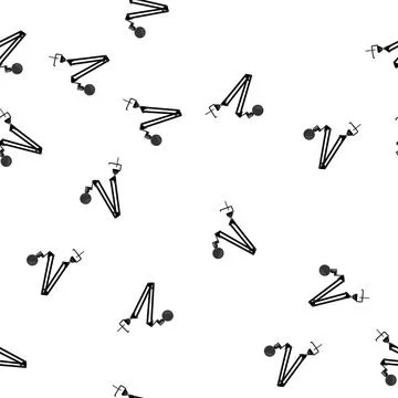 Pattern music microphone stand cartoon vector Stock Illustration