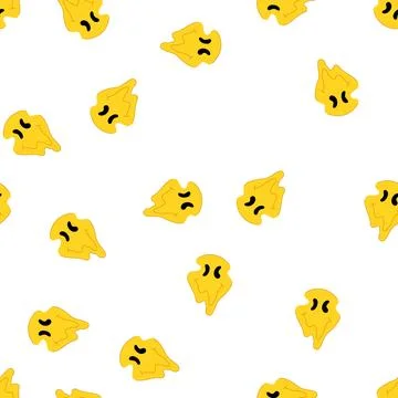 Pattern music psychedelic smile cartoon vector Stock Illustration