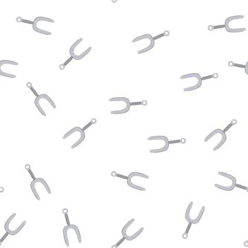 Pattern music tuning fork cartoon vector Stock Illustration
