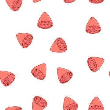 Pattern musical guitar pick cartoon vector sign Stock Illustration