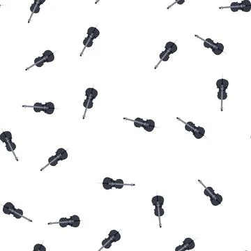 Pattern musician cello cartoon vector イラスト素材