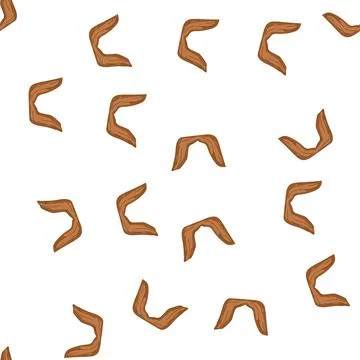 Pattern mustache moustaches cartoon vector Stock Illustration