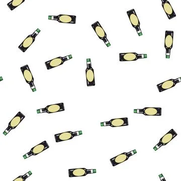 Pattern mustard soy sauce cartoon vector Stock Illustration