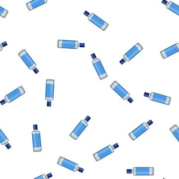Pattern myopia contact lens solution cartoon vector Stock Illustration