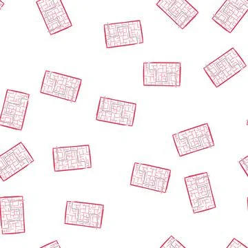 Pattern mystery labyrinth game maze cartoon vector Illustrazione stock